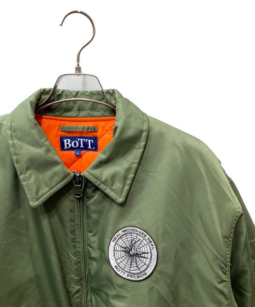 BoTT（ボット）BoTT (ボット) Nylon Flight Jacket 23AW フライトジャケット オリーブ サイズ:SIZE Lの古着・服飾アイテム