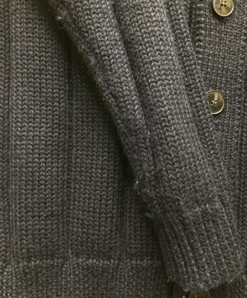 VALENTINO（ヴァレンティノ）VALENTINO (ヴァレンティノ) ロゴ刺繍ウールカーディガン ネイビー サイズ:Mの古着・服飾アイテム