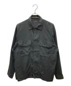 COMOLIコモリ）の古着「空紡オックス C.P.Oシャツ」｜ブラック