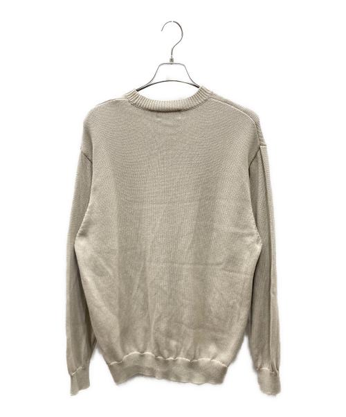 Hysteric Glamour（ヒステリックグラマー）Hysteric Glamour (ヒステリックグラマー) DIZZY & MILKY編込 セーター グレー×レッド サイズ:Lの古着・服飾アイテム