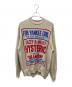 Hysteric Glamour（ヒステリックグラマー）の古着「DIZZY & MILKY編込 セーター」｜グレー×レッド