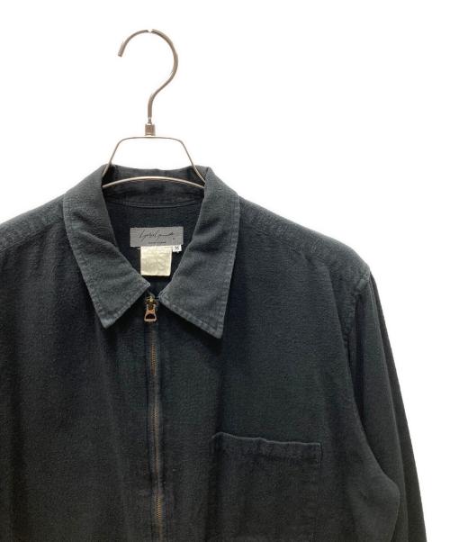 Yohji Yamamoto pour homme（ヨウジヤマモト プールオム）Yohji Yamamoto pour homme (ヨウジヤマモト プールオム) 80年代タグ ダブルジップ切替シャツジャケット ブラック サイズ:SIZE Mの古着・服飾アイテム