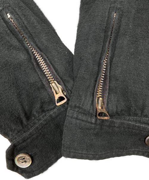 Yohji Yamamoto pour homme（ヨウジヤマモト プールオム）Yohji Yamamoto pour homme (ヨウジヤマモト プールオム) 80年代タグ ダブルジップ切替シャツジャケット ブラック サイズ:SIZE Mの古着・服飾アイテム