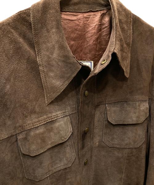 CONQUEROR（コンカラ）CONQUEROR (コンカラ) スウェードレザージャケット ブラウン サイズ:表記無しの古着・服飾アイテム