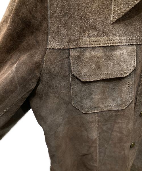 CONQUEROR（コンカラ）CONQUEROR (コンカラ) スウェードレザージャケット ブラウン サイズ:表記無しの古着・服飾アイテム