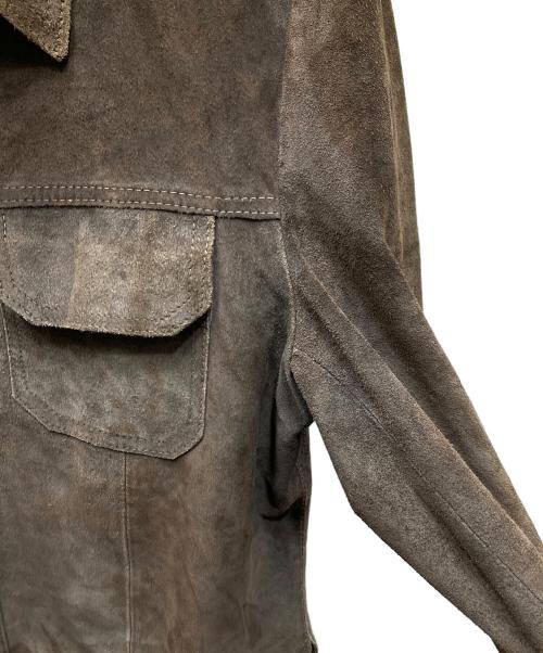 CONQUEROR（コンカラ）CONQUEROR (コンカラ) スウェードレザージャケット ブラウン サイズ:表記無しの古着・服飾アイテム