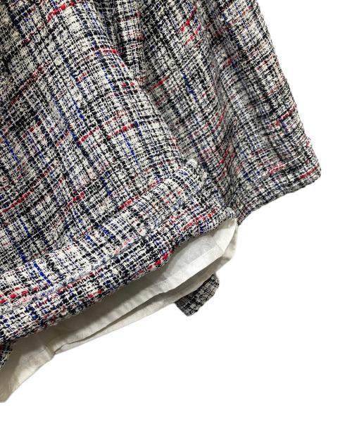 BED J.W. FORD（ベッドフォード）BED J.W. FORD (ベッドフォード) Short Cargo-Pants ツイードハーフパンツ ホワイト×ブラック サイズ:SIZE 2の古着・服飾アイテム
