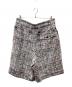 BED J.W. FORD (ベッドフォード) Short Cargo-Pants ツイードハーフパンツ ホワイト×ブラック サイズ:SIZE 2：12000円