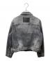 MARC JACOBS (マークジェイコブス) CHARM SHRUNKEN TRUCKER ビジューデザイン デニムジャケット ブラック サイズ:SIZE XL：25000円