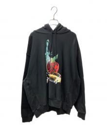 MARC JACOBS（マークジェイコブス）の古着「THE CITY HOODIE プリントパーカー」｜ブラック