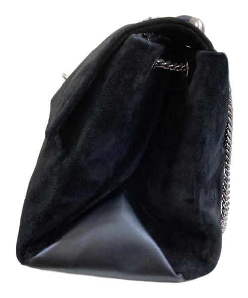 MARC JACOBS（マークジェイコブス）MARC JACOBS (マークジェイコブス) Large Suede Chain Shoulder Bag ショルダーバッグ ブラックの古着・服飾アイテム