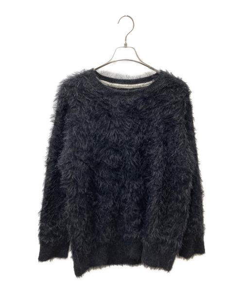 NUMBER (N)INE（ナンバーナイン）NUMBER (N)INE (ナンバーナイン) フェザーファーニット ブラック サイズ:SIZE 3の古着・服飾アイテム