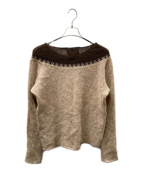 NUMBER (N)INE（ナンバーナイン）NUMBER (N)INE (ナンバーナイン) ジョージ期 KULTATURVE ベージュ×ブラウン サイズ:SIZE 2の古着・服飾アイテム