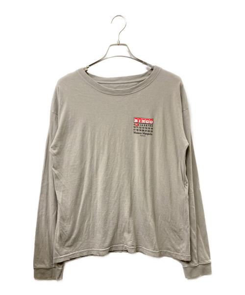 Maison Margiela（メゾンマルジェラ）Maison Margiela (メゾンマルジェラ) BINGO ダメージ加工L/Sカットソー ベージュ サイズ:XSの古着・服飾アイテム