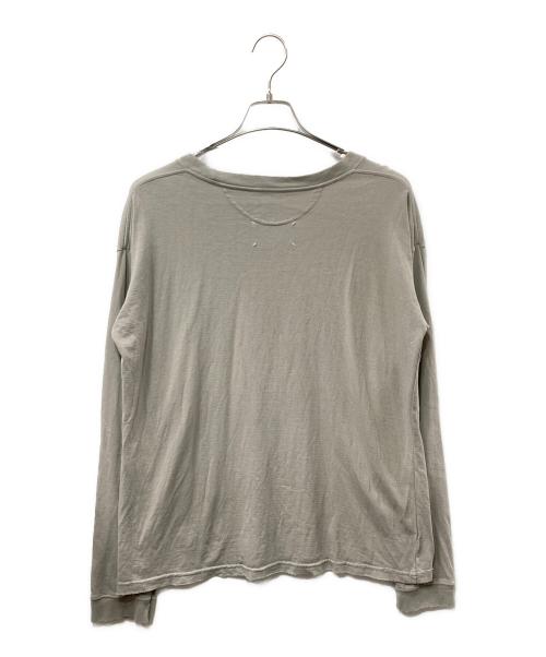 Maison Margiela（メゾンマルジェラ）Maison Margiela (メゾンマルジェラ) BINGO ダメージ加工L/Sカットソー ベージュ サイズ:XSの古着・服飾アイテム
