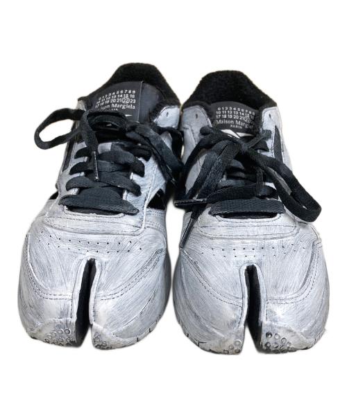 Maison Margiela 22（メゾンマルジェラ）Maison Margiela 22 REEBOK (リーボック) Classic Leather Tabi Décortiqué Low クラシック レザー タビ デコルティケ ロー ホワイト×ブラック サイズ:SIZE 24cmの古着・服飾アイテム