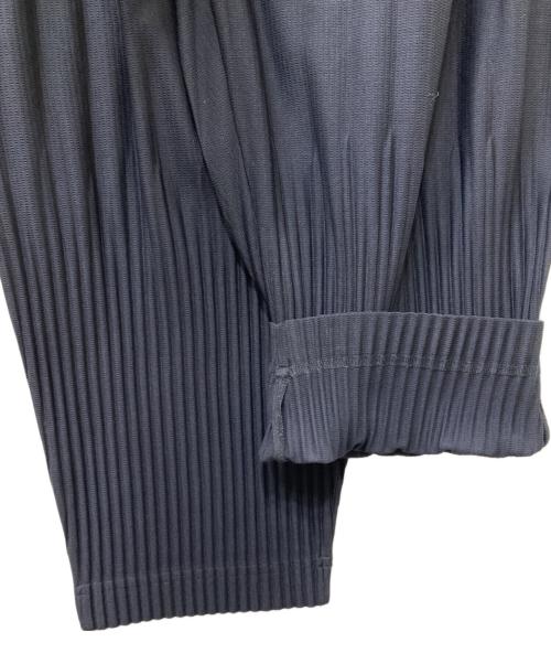 HOMME PLISSE ISSEY MIYAKE（オム プリッセ イッセイ ミヤケ）HOMME PLISSE ISSEY MIYAKE (オム プリッセ イッセイ ミヤケ) BASICS プリーツパンツ ネイビー サイズ:1の古着・服飾アイテム