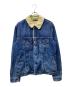 MINEDENIM（マインデニム）の古着「バックロゴプリントボアデニムジャケット」｜ブルー