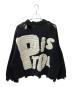 SAINT MICHAEL (セントマイケル) Sex Pistols 24AW SP CREW KNT/I AM A ダメージ加工ニット ブラック サイズ:M：28000円