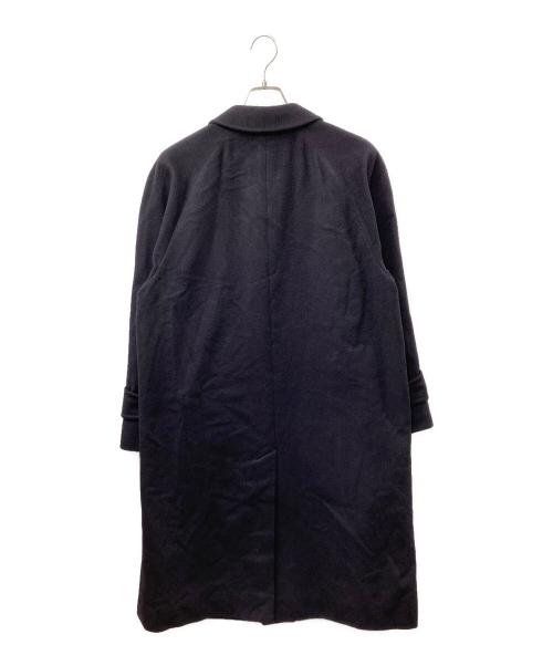 Aquascutum（アクアスキュータム）Aquascutum (アクアスキュータム) 比翼カシミヤコート ネイビー サイズ:38の古着・服飾アイテム