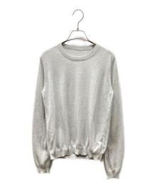 Maison Margiela 4（メゾンマルジェラ 4）の古着「エルボーパッチ クルーネックニット」｜グレー