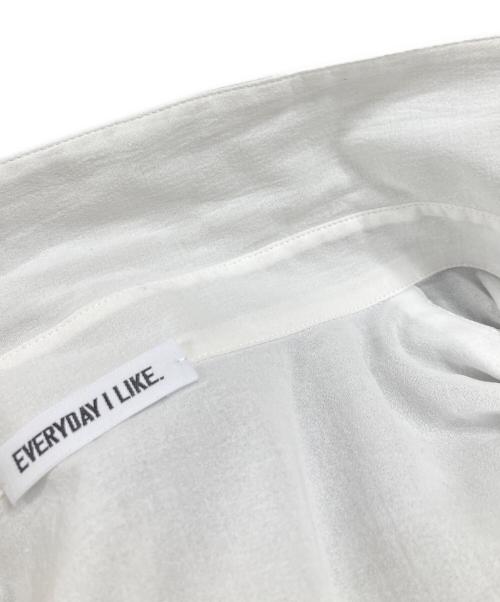 DEUXIEME CLASSE（ドゥーズィエム クラス）Deuxieme Classe (ドゥーズィエム クラス) EVERYDAY I LIKE. Cotton Sheer Wash シャツ ホワイト サイズ:サイズ表記無しの古着・服飾アイテム