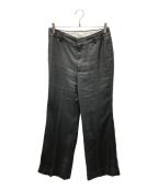 raspailラスパイユ）の古着「Sophisticated Pants リネンワイドスラックス」｜ブラック