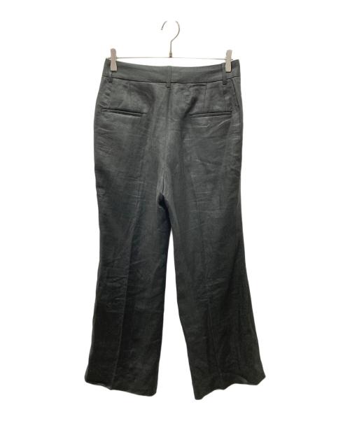 raspail（ラスパイユ）Raspail (ラスパイユ) Sophisticated Pants リネンワイドスラックス ブラック サイズ:SIZE 38の古着・服飾アイテム