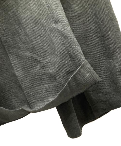 raspail（ラスパイユ）Raspail (ラスパイユ) Sophisticated Pants リネンワイドスラックス ブラック サイズ:SIZE 38の古着・服飾アイテム