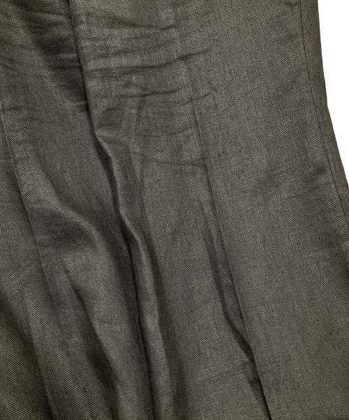 raspail（ラスパイユ）Raspail (ラスパイユ) Sophisticated Pants リネンワイドスラックス ブラック サイズ:SIZE 38の古着・服飾アイテム
