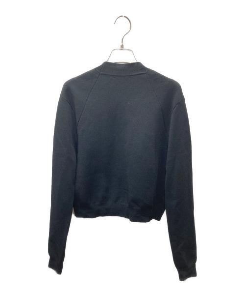 Acne studios（アクネ ストゥディオズ）ACNE STUDIOS (アクネ ストゥディオズ) Olympia Boiled ニットボンバージャケット ブラック サイズ:SIZE XSの古着・服飾アイテム