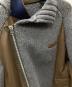 中古・古着 sacai (サカイ) Suiting Wool Knit Jacket 再構築ドッキングウールニットブレザージャケット グレー×カーキ サイズ:SIZE 2：28000円