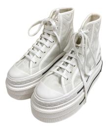 FENDI×MARC JACOBS（フェンディ×マークジェイコブス）の古着「Domino Canvas High-top ドミノキャンバスハイカットスニーカー」｜ホワイト×ブラック