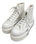 FENDI（フェンディ）の古着「Domino Canvas High-top ドミノキャンバスハイカットスニーカー」｜ホワイト×ブラック