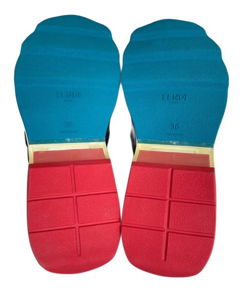 FENDI（フェンディ）FENDI (フェンディ) フラワースタッズスリッポン ブラック サイズ:SIZE 36の古着・服飾アイテム