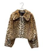 NOUNLESSナウンレス）の古着「REVERSIBLE SHORT FAKE FUR JACKET リバーシブル ショート フェイクファー ジャケット」｜ブラウン