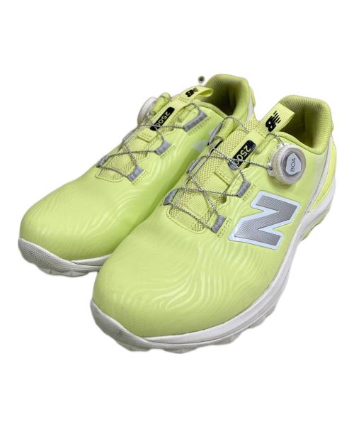 NEW BALANCE（ニューバランス）NEW BALANCE (ニューバランス) ゴルフシューズ イエロー×グレー サイズ:SIZE 25cmの古着・服飾アイテム