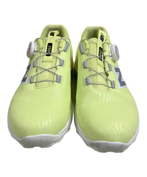 NEW BALANCE（ニューバランス）NEW BALANCE (ニューバランス) ゴルフシューズ イエロー×グレー サイズ:SIZE 25cmの古着・服飾アイテム