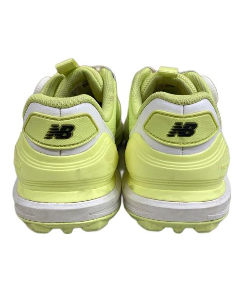 NEW BALANCE（ニューバランス）NEW BALANCE (ニューバランス) ゴルフシューズ イエロー×グレー サイズ:SIZE 25cmの古着・服飾アイテム