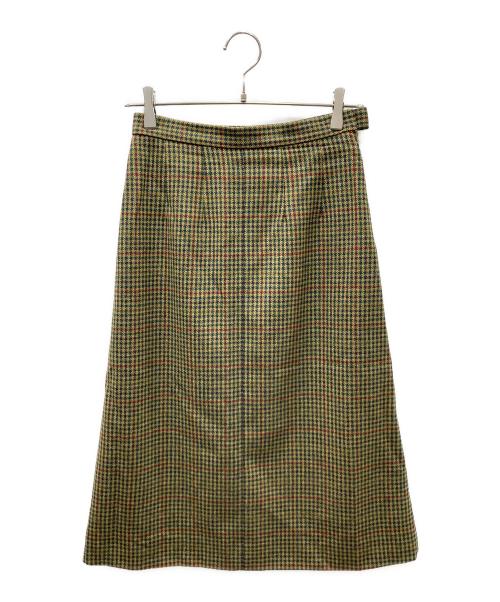 Maison Margiela（メゾンマルジェラ）Maison Margiela (メゾンマルジェラ) 白タグ 千鳥格子 タイトスカート イエロー×グリーン サイズ:SIZE 40の古着・服飾アイテム
