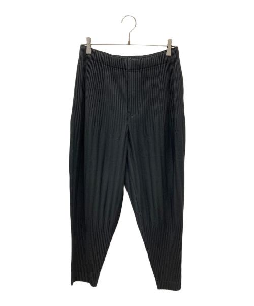 HOMME PLISSE ISSEY MIYAKE（オム プリッセ イッセイ ミヤケ）HOMME PLISSE ISSEY MIYAKE (オム プリッセ イッセイ ミヤケ) ベーシック プリーツパンツ ブラック サイズ:SIZE 2の古着・服飾アイテム