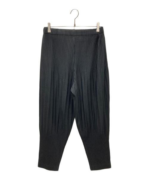 HOMME PLISSE ISSEY MIYAKE（オム プリッセ イッセイ ミヤケ）HOMME PLISSE ISSEY MIYAKE (オム プリッセ イッセイ ミヤケ) ベーシック プリーツパンツ ブラック サイズ:SIZE 2の古着・服飾アイテム