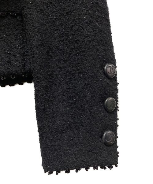 CHANEL（シャネル）CHANEL (シャネル) ヴィンテージツイードセットアップ ブラック サイズ:38の古着・服飾アイテム