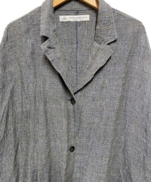 journal standard luxe（ジャーナルスタンダード ラックス）journal standard luxe (ジャーナルスタンダード リュクス) リネン コモドジャケット グレー サイズ:表記なしの古着・服飾アイテム