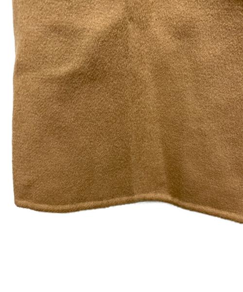 Max Mara Studio（マックスマーラ ストゥディオ）Max Mara Studio (マックスマーラ ストゥディオ) シルク＆カシミヤ混 ベルテッドガウンコート ブルー×ベージュ サイズ:40の古着・服飾アイテム