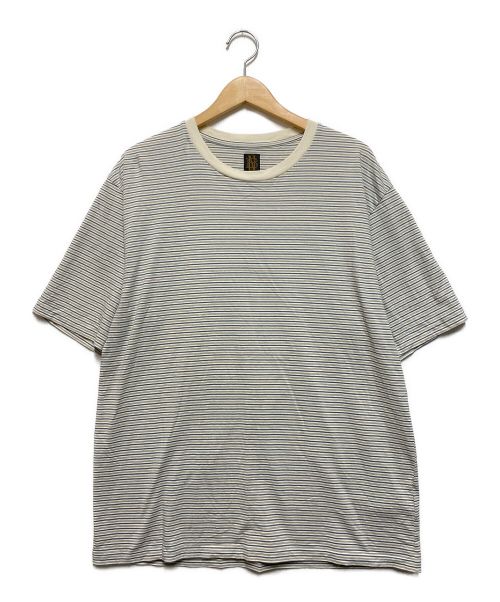 BATONER（バトナ―）BATONER (バトナ―) 23SS TORNADE COTTON BORDER T-SHIRT アイボリー サイズ:2の古着・服飾アイテム