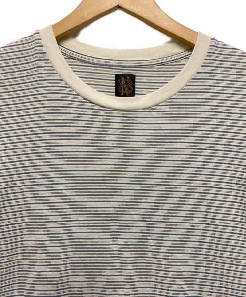 BATONER（バトナ―）BATONER (バトナ―) 23SS TORNADE COTTON BORDER T-SHIRT アイボリー サイズ:2の古着・服飾アイテム