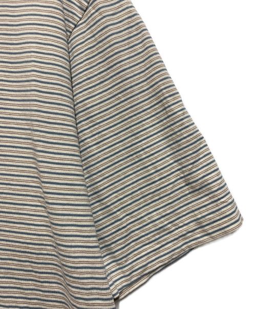 BATONER（バトナ―）BATONER (バトナ―) 23SS TORNADE COTTON BORDER T-SHIRT アイボリー サイズ:2の古着・服飾アイテム