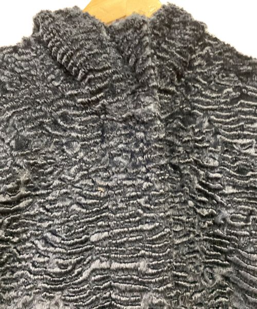 'S Max Mara（エスマックスマーラ）'S Max Mara (エスマックスマーラ) ベロアフーデッドコート ブラック サイズ:40の古着・服飾アイテム