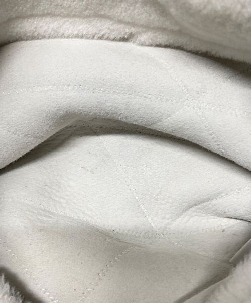 PRADA（プラダ）PRADA (プラダ) ポーチ付 キルティングムートン トートバッグ ホワイトの古着・服飾アイテム